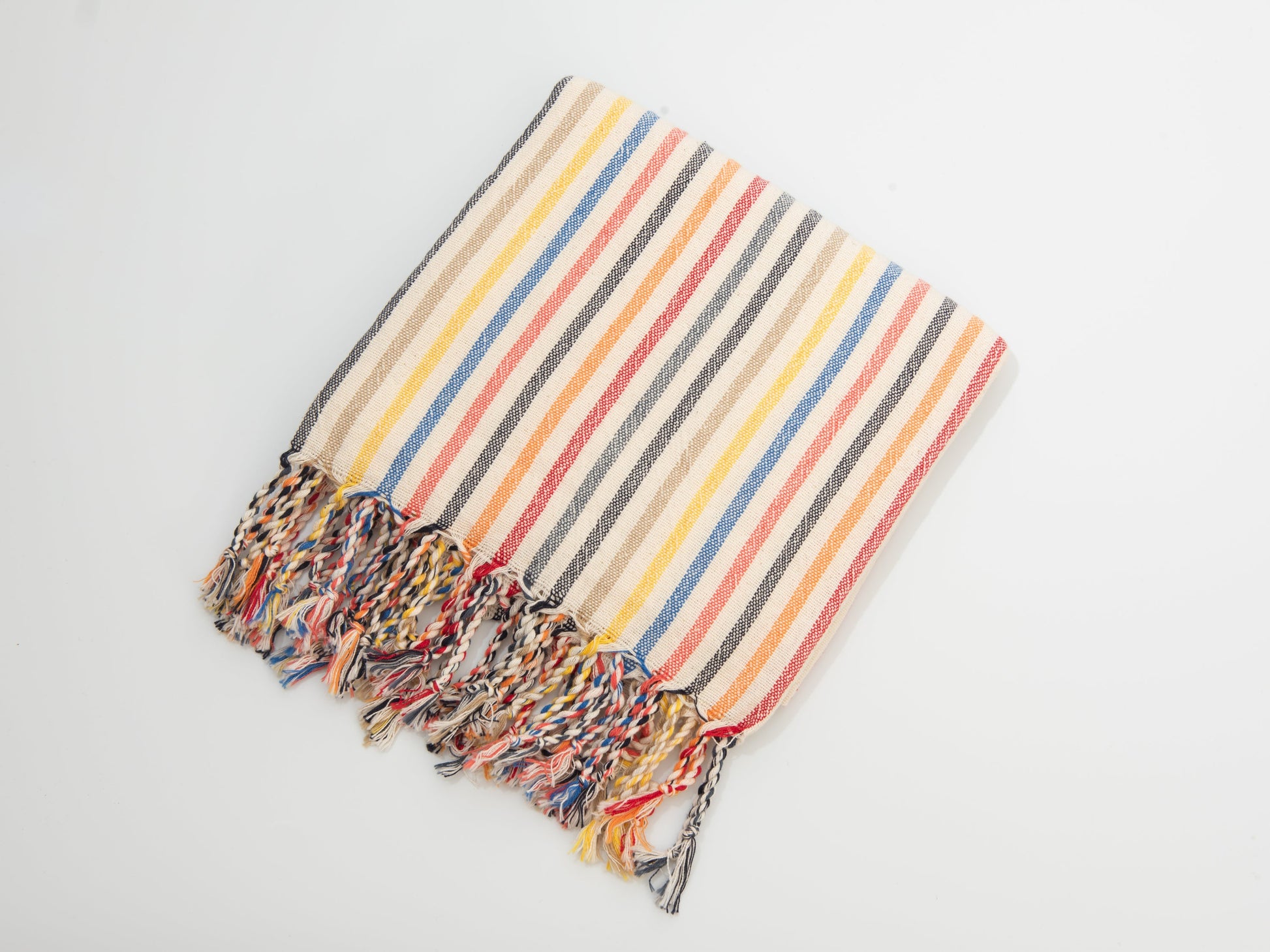 New Rainbow Cotton Linen Towel - - Towels