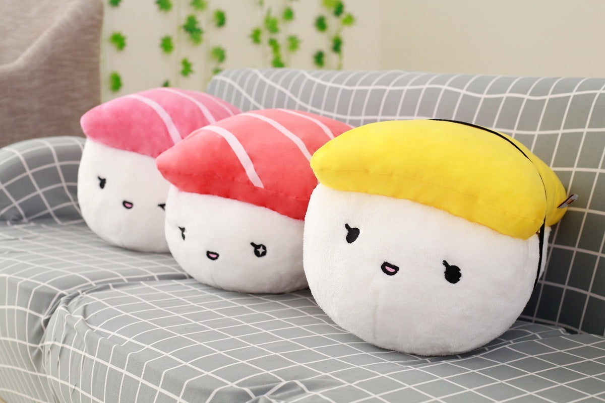 Sushi Rice Shape Stuffed Throw Pillow Cushion Toy - - 0