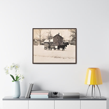 Milk Man Gallery Canvas Wraps Horizontal Frame 30″ x 24″ Walnut 1.25"
