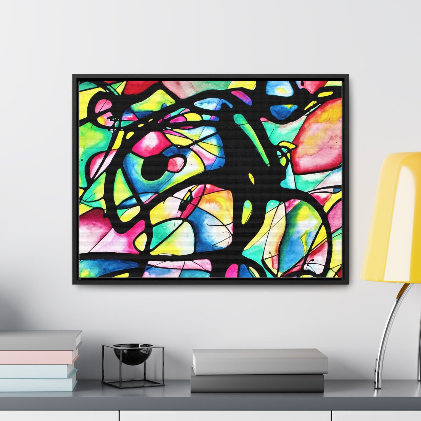 Peacock Gallery Canvas Wraps, Horizontal Frame