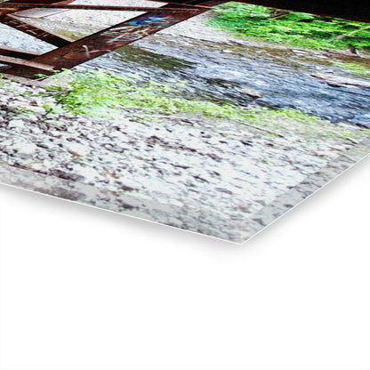 Urban Bridge Acrylic Print French Cleat Hanging - - Home Decor