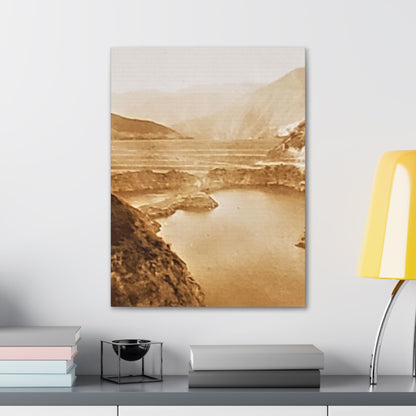 San Gabriel Dirt Fill Dam #1 Canvas Gallery Wraps Printify