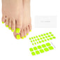 DANNI & TONI Semi Cured Gel Toenail Strips Neon Green Glowing Delight Glow in The Dark - Glowing Delight - gel polish