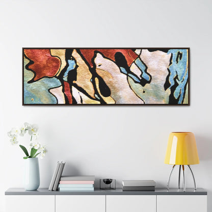 Blue Falls Gallery Canvas Wraps, Horizontal Frame 60″ x 20″ Walnut 1.25"