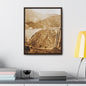 Back View Morris Dam Spillway Gallery Canvas Wraps Vertical Frame 16″ x 20″ 1.25" Walnut