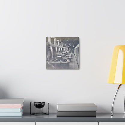 Boulder Dam Powerhouse Canvas Gallery Wraps 10″ x 10″ 1.25"