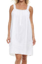 Vintage Grace Cotton Nightgown with Lace - White Large - White Large - nightgown