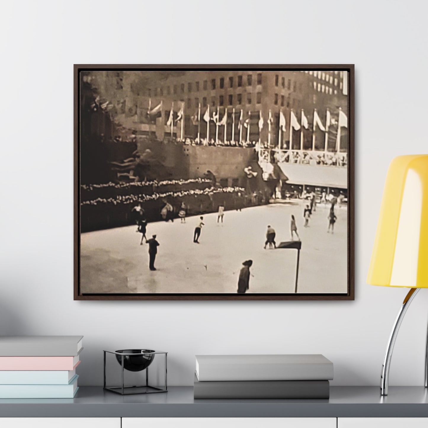 Rockefeller Plaza Easter 1945 Gallery Canvas Wraps, Horizontal Frame