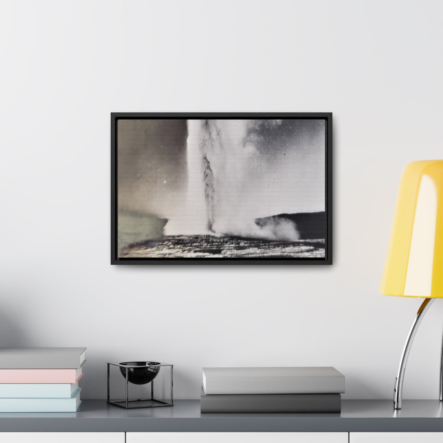 Old Faithful Geyser Yellowstone Gallery Canvas Wraps, Horizontal Frame