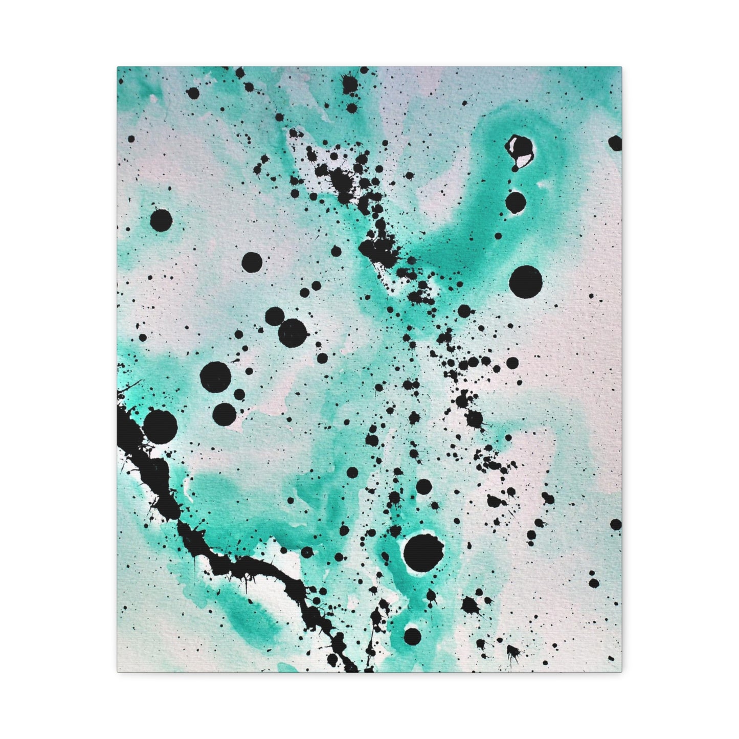 Teal Burst Canvas Gallery Wraps