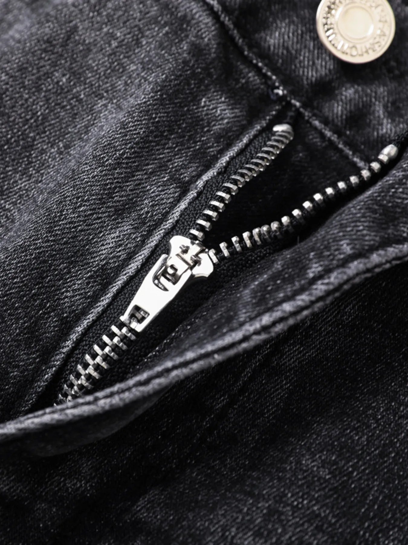 Men's Distressed Slim Fit Ripped Jeans - -