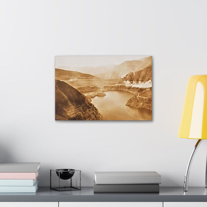 San Gabriel Dirt Fill Dam #1 Canvas Gallery Wraps Printify