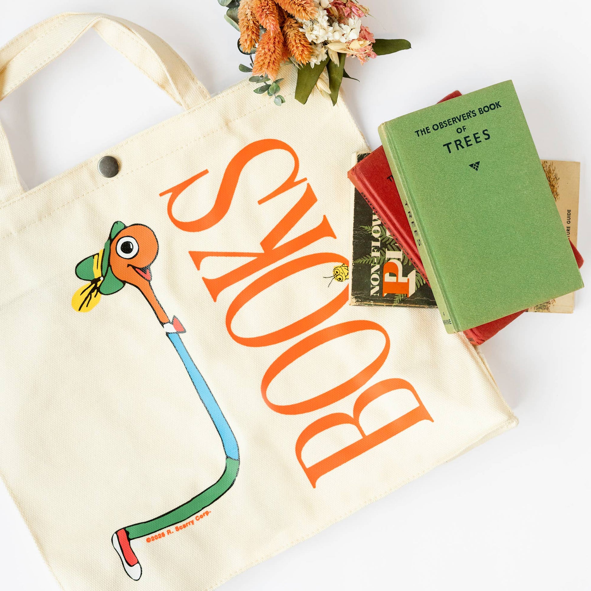 3P4 x Richard Scarry® - Lowly Books Market Tote - - Bags