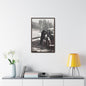 Yellowstone Bear Car Gallery Canvas Wraps Vertical Frame 20″ x 30″ Premium Gallery Wraps (1.25″) Walnut