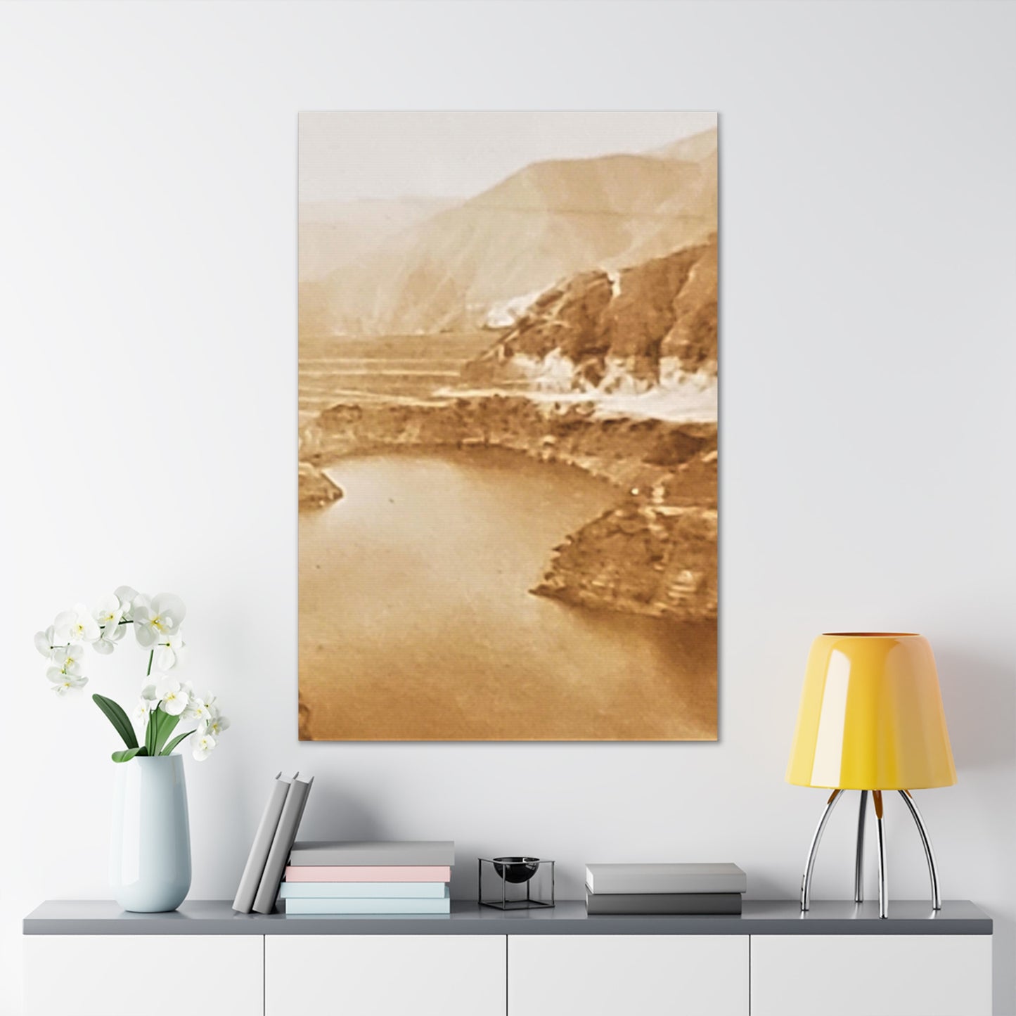 San Gabriel Dirt Fill Dam #1 Canvas Gallery Wraps