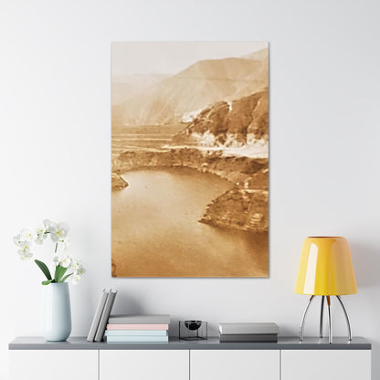 San Gabriel Dirt Fill Dam #1 Canvas Gallery Wraps Printify