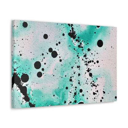 Teal Burst Canvas Gallery Wraps