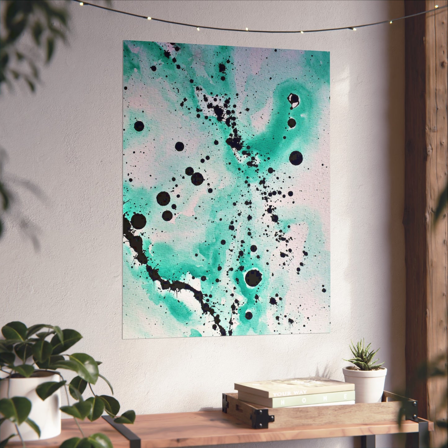 Teal Burst Fine Art Posters