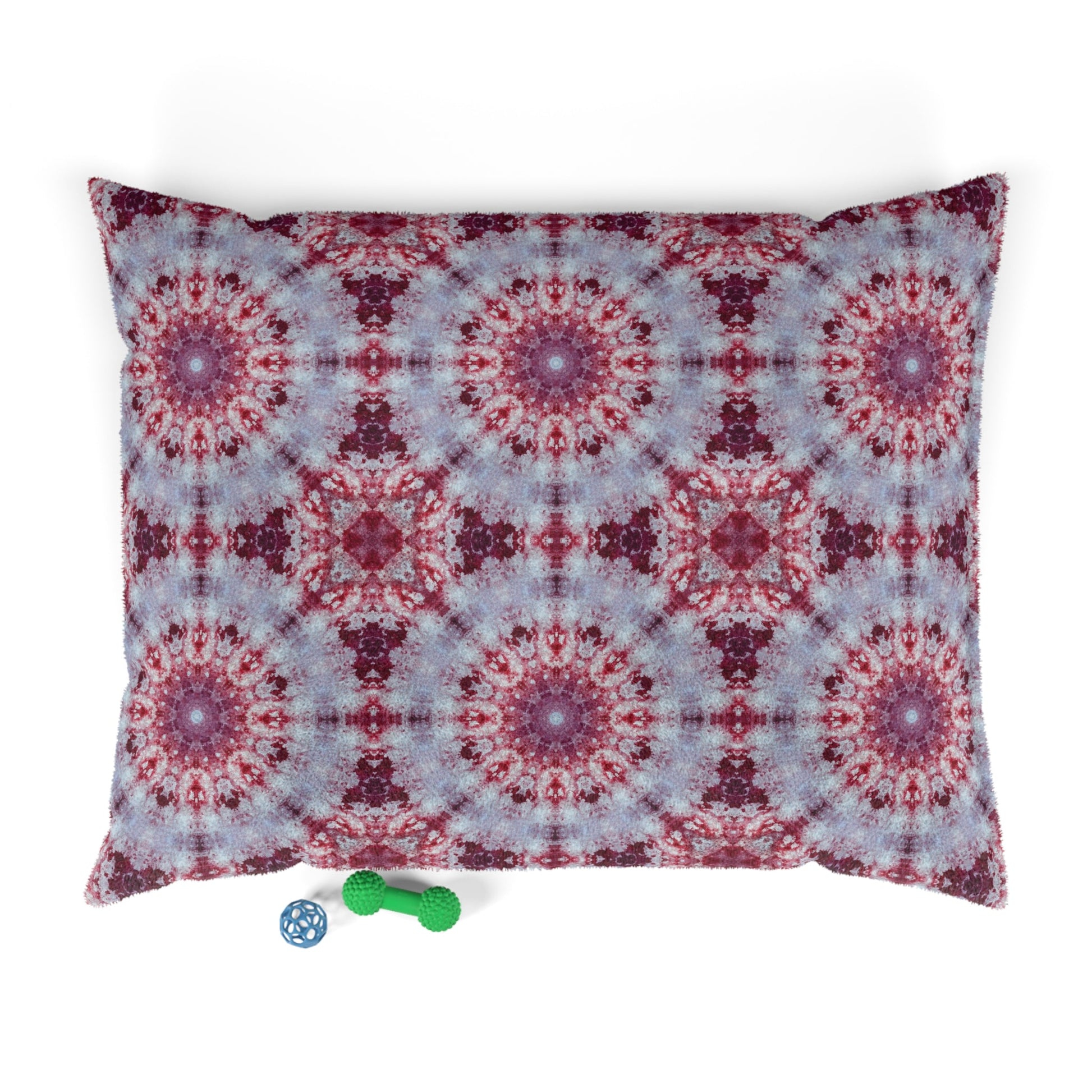 Red and White Tie Dye Pet Bed - - Pet bed