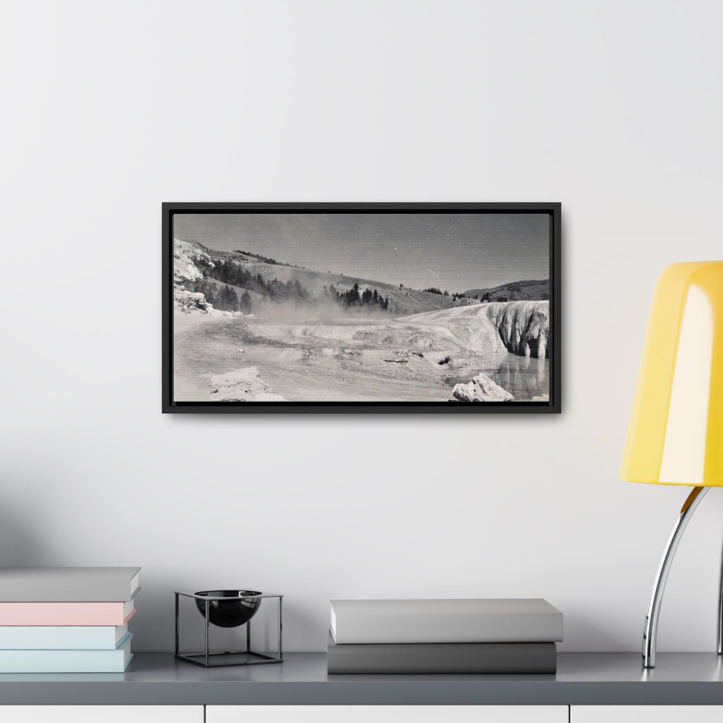 Mammoth Hot Springs Gallery Canvas Wraps, Horizontal Frame