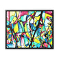 Alien Lady Gallery Canvas Wraps, Horizontal Frame 20″ x 16″ Black Premium Gallery Wraps (1.25″)