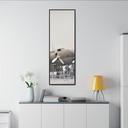 Boeing B-17 Bomber Gallery Canvas Wraps Vertical Frame 20″ x 60″ 1.25" Black