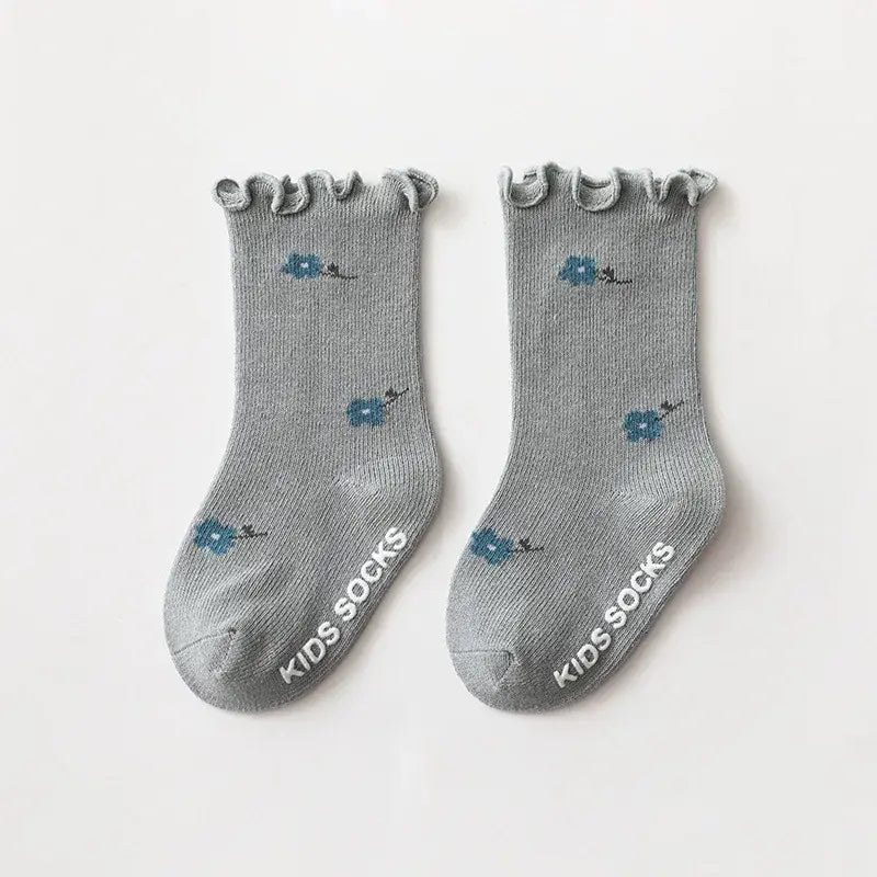 3 Pairs of Anti-Slip Childrens Socks - Kia Day Design
