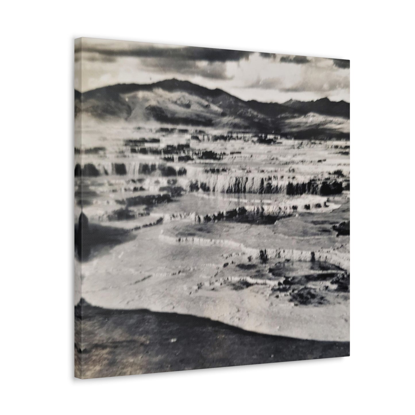 Springs at top of Jupiter Terrace Yellowstone Canvas Gallery Wraps