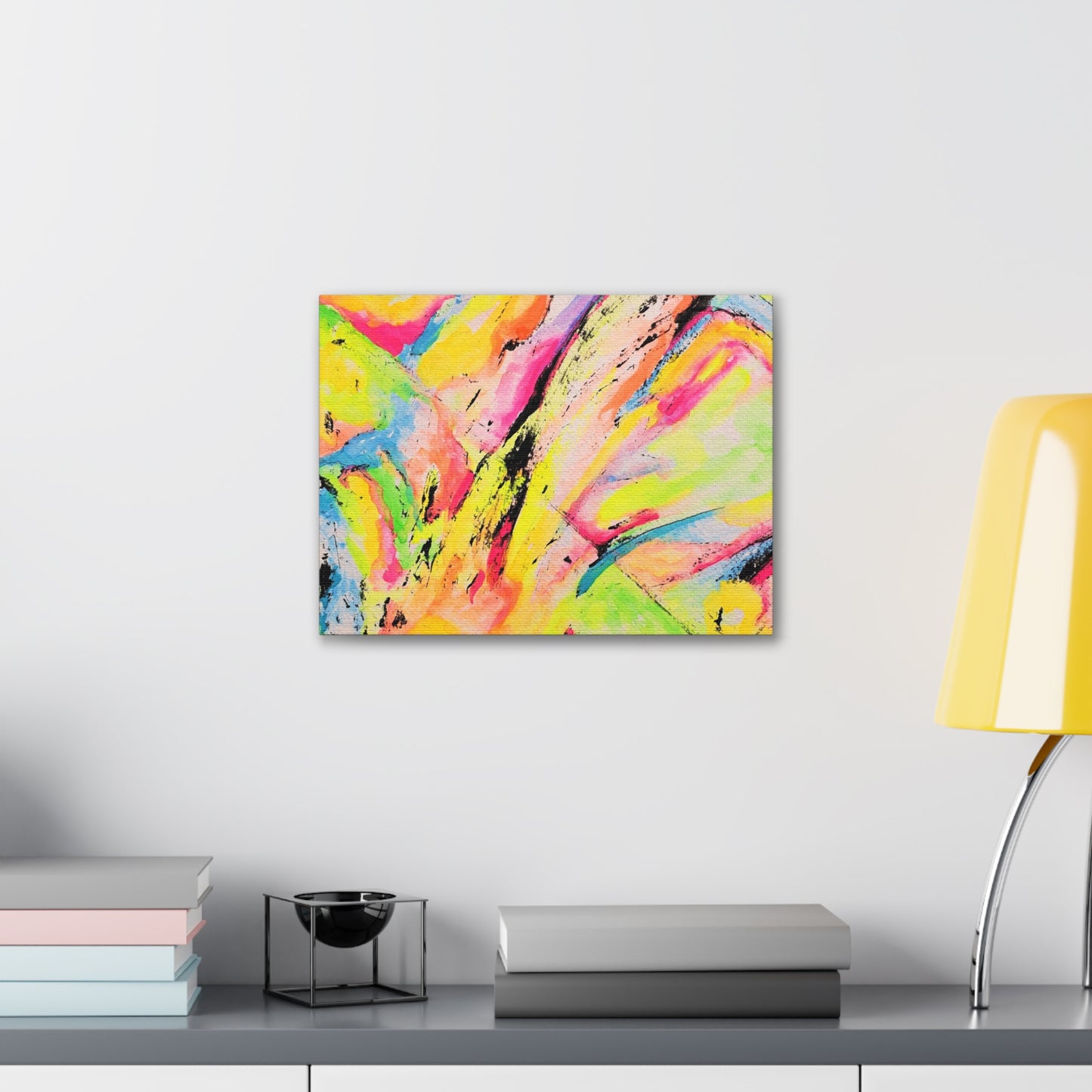 Neon Fire Canvas Gallery Wraps