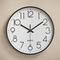 10 Inch Aesthetic Minimalist Large Mechanic Clock Wall white