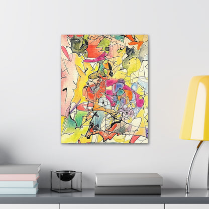 Colorful Abstract Canvas Gallery Wraps 16″ x 20″ 1.25"