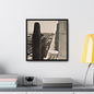 Michigan Ave Chicago Gallery Canvas Wraps Square Frame 16″ x 16″ Premium Gallery Wraps (1.25″) Black