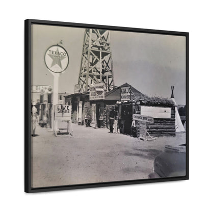 Texaco Station Continental Divide Gallery Canvas Wraps, Horizontal Frame