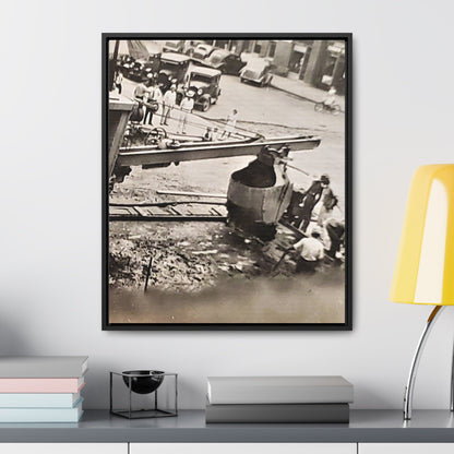 Concrete Worker Gallery Canvas Wraps Vertical Frame 20″ x 24″ Premium Gallery Wraps (1.25″) Black