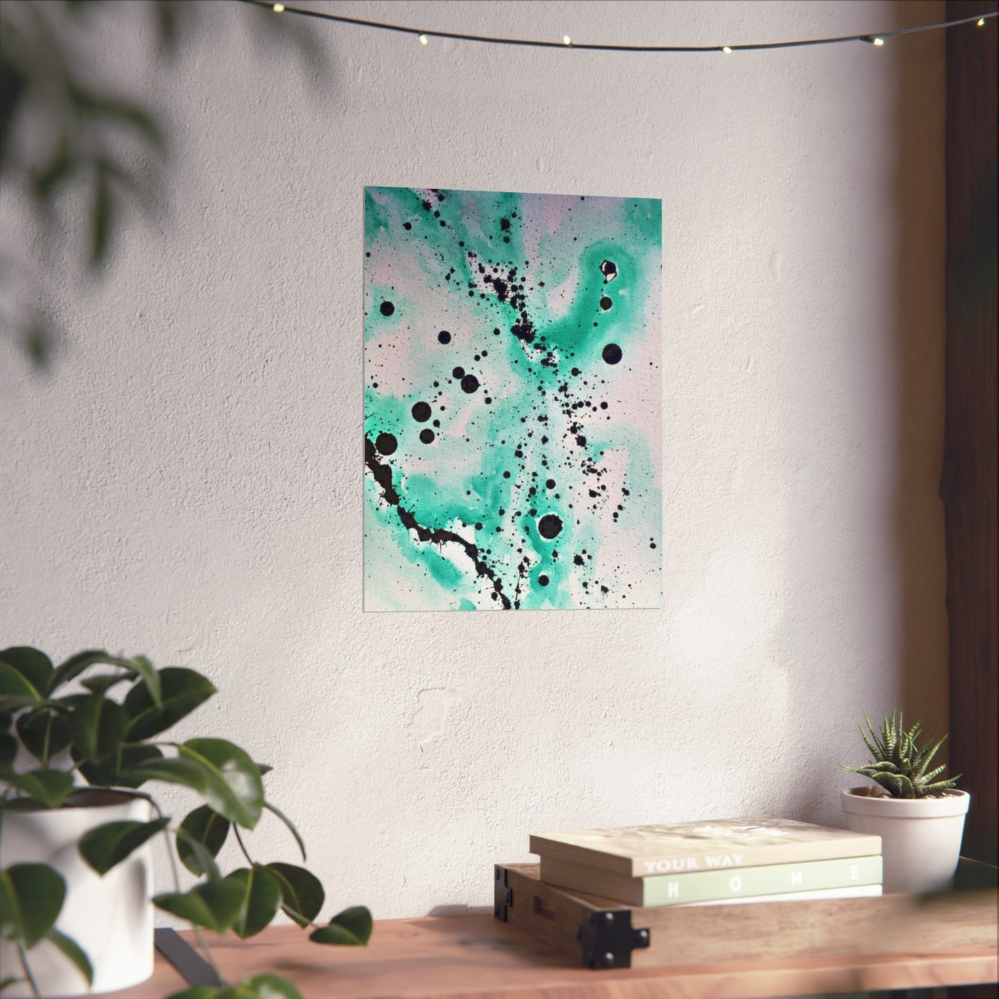 Teal Burst Fine Art Posters