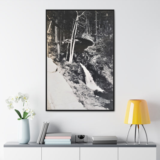 Narada Falls Yellowstone Gallery Canvas Wraps, Vertical Frame