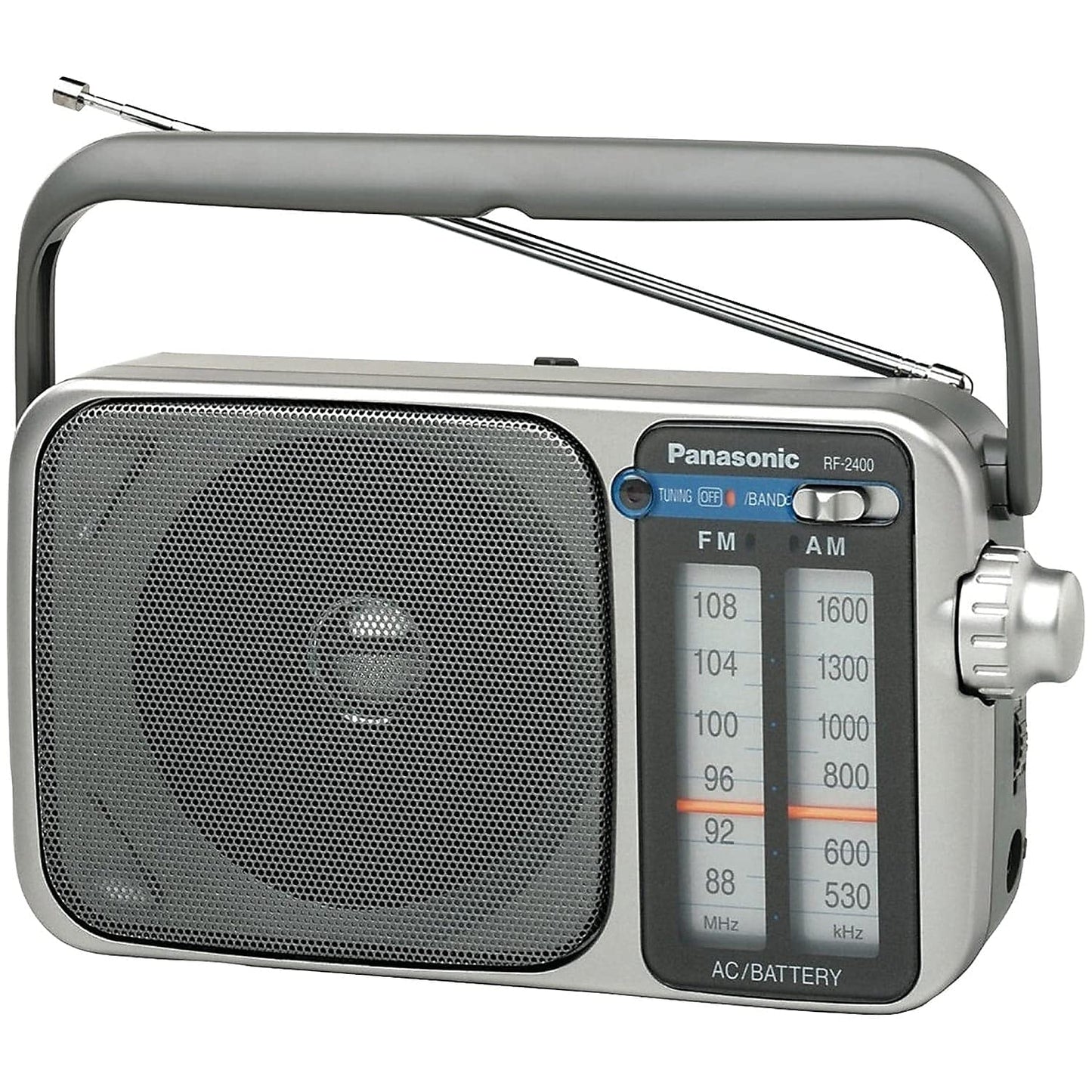 Panasonic RF-2400D AM/FM Radio Silver - - radio