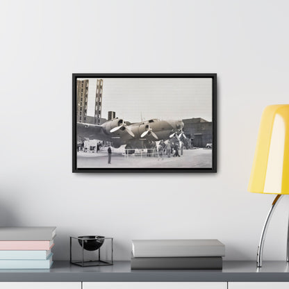 Boeing B-17 Bomber Gallery Canvas Wraps Horizontal Frame 18″ x 12″ Black 1.25"