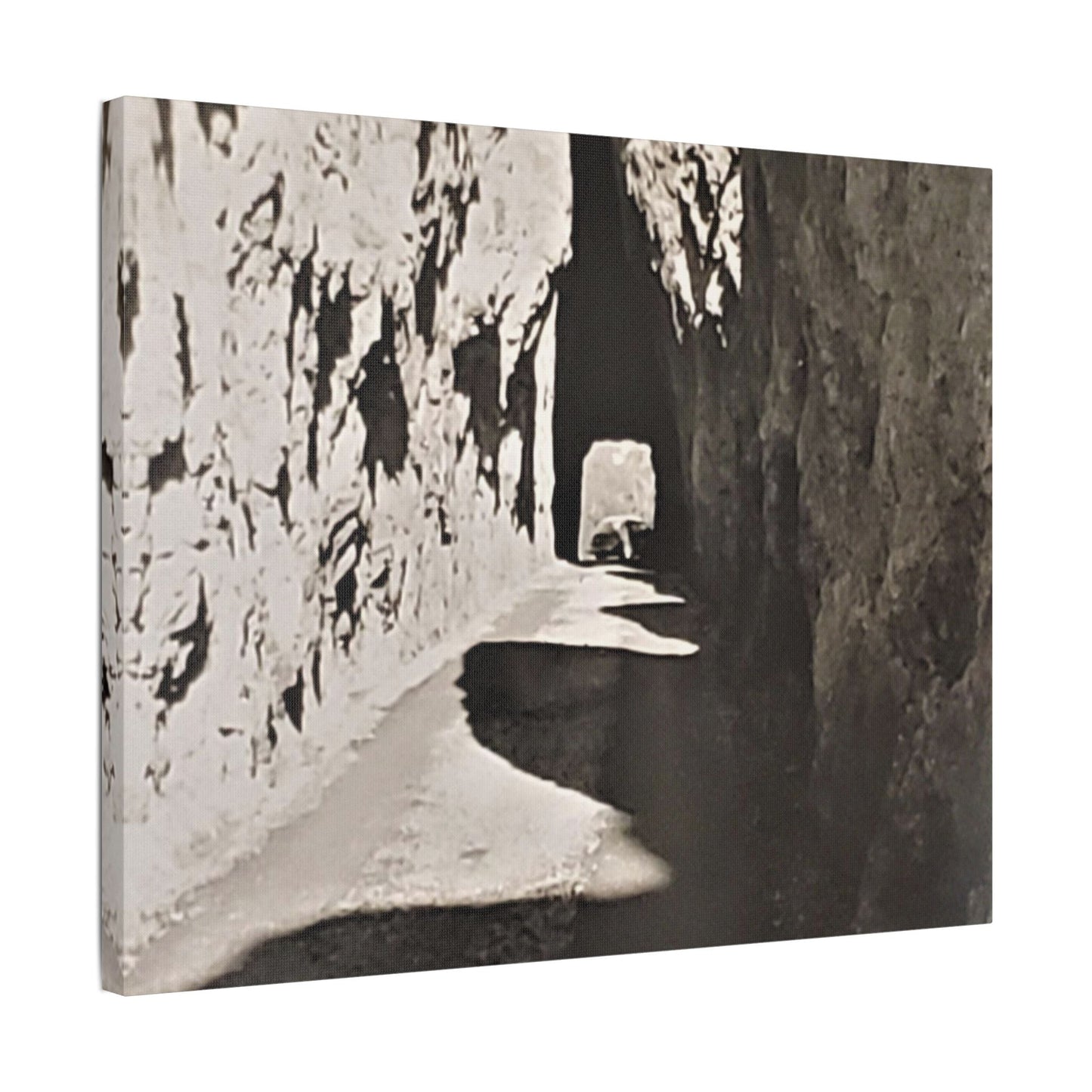 Tunnel at The Needles Satin Canvas Stretched