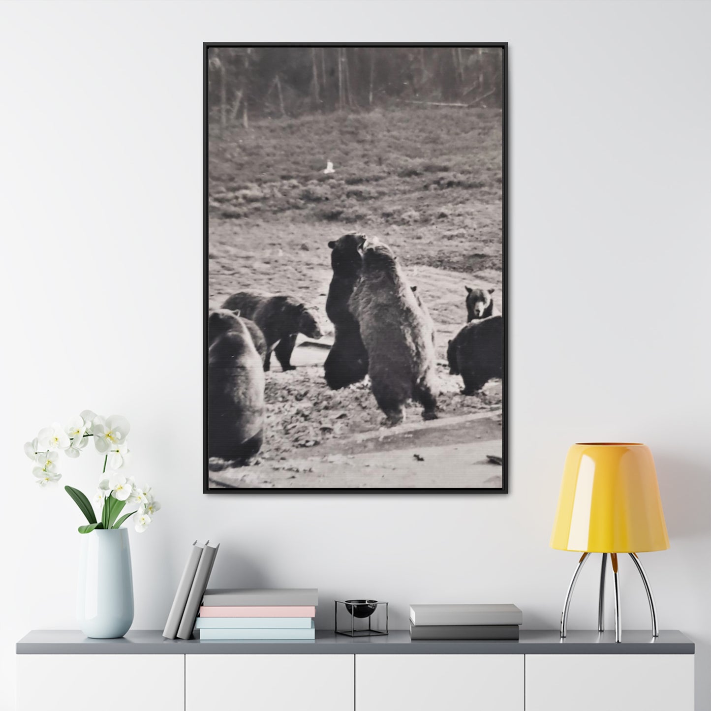 Yellowstone Grizzly Bears Gallery Canvas Wraps, Vertical Frame