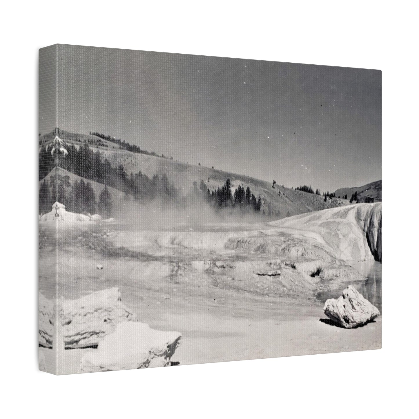 Mammoth Hot Springs Stretched Canvas