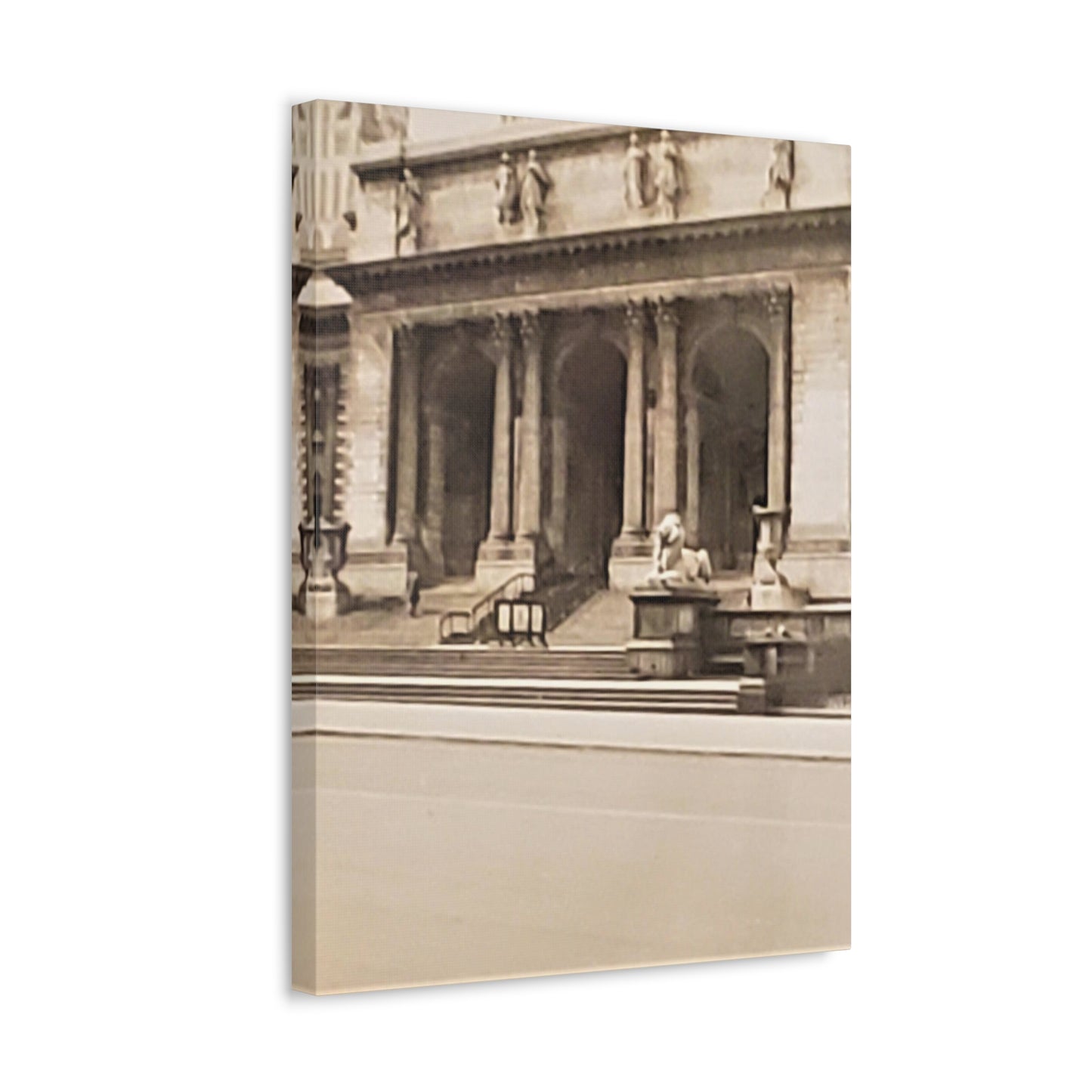 New York Public Library Stretched Canvas