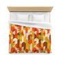 Vibrant Retro Microfiber Duvet Cover - Kia Day Design