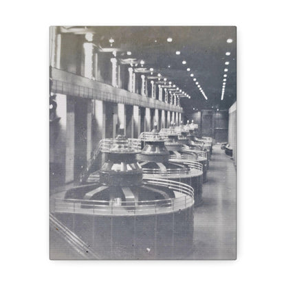 Boulder Dam Powerhouse Stretched Canvas
