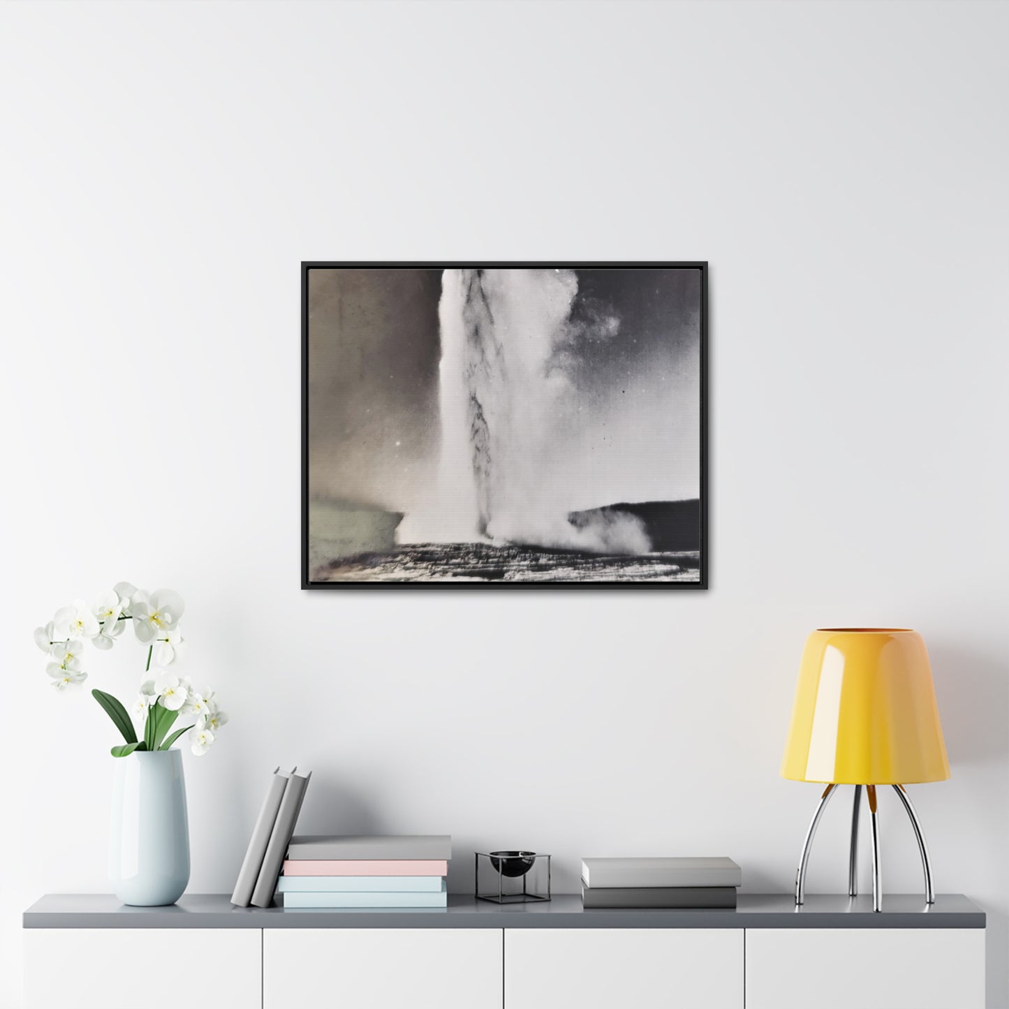 Old Faithful Geyser Yellowstone Gallery Canvas Wraps, Horizontal Frame