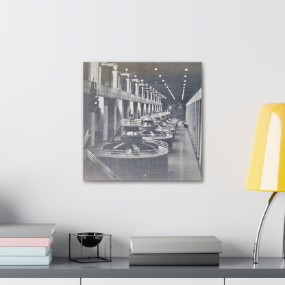 Boulder Dam Powerhouse Canvas Gallery Wraps 16″ x 16″ 1.25"