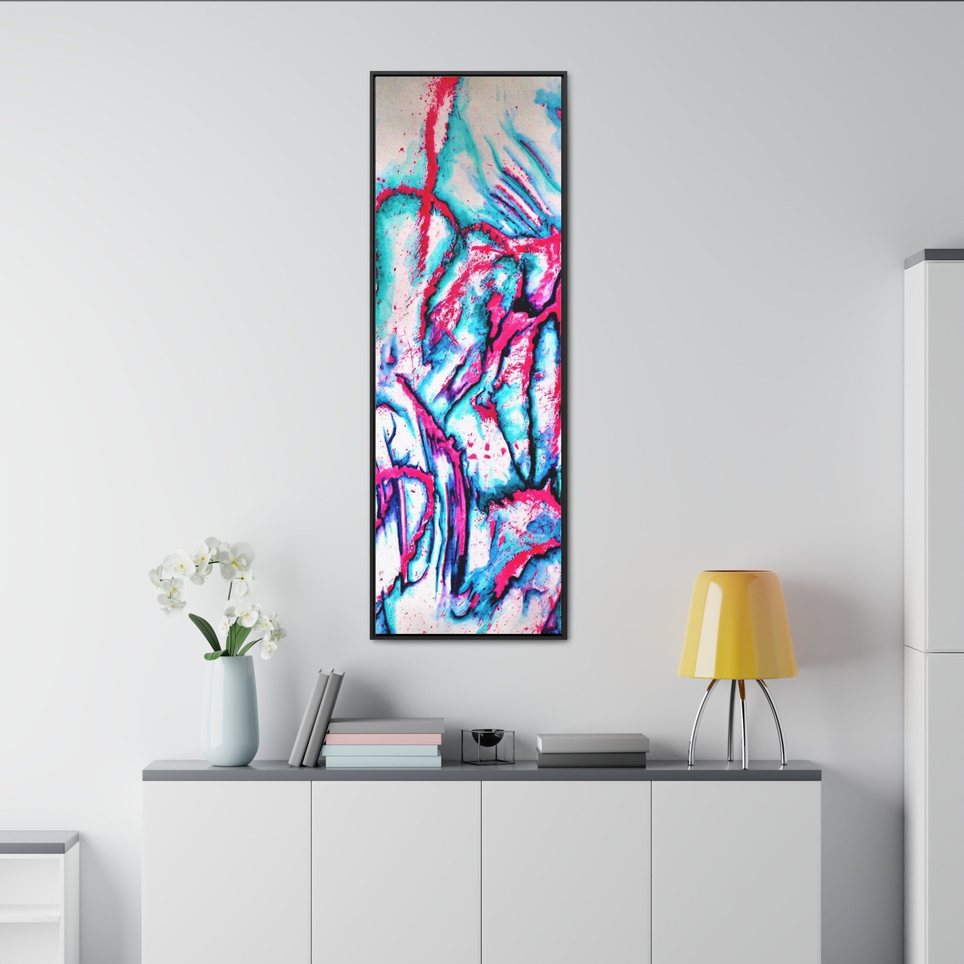 Pink Jellyfish Gallery Canvas Wraps, Vertical Frame