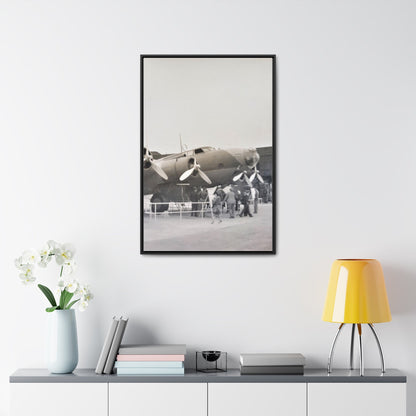 Boeing B-17 Bomber Gallery Canvas Wraps Vertical Frame 24″ x 36″ 1.25" Black