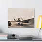 Refueling Mid-Contintent Chief Line Omaha Airport 1939 Canvas Gallery Wraps 24″ x 18″ 1.25"