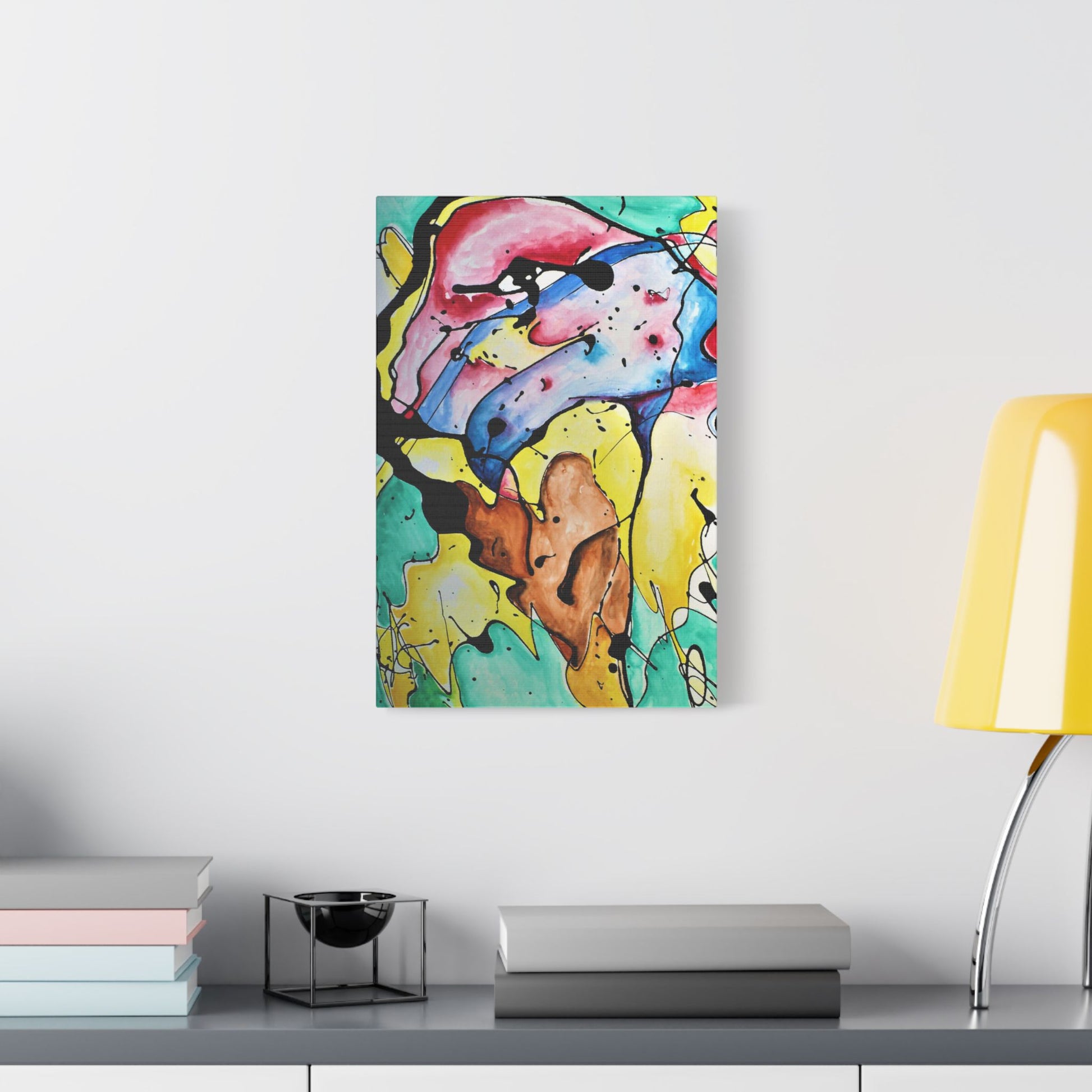 3rd Eye Sundae Satin Canvas Stretched - Kia Day Design